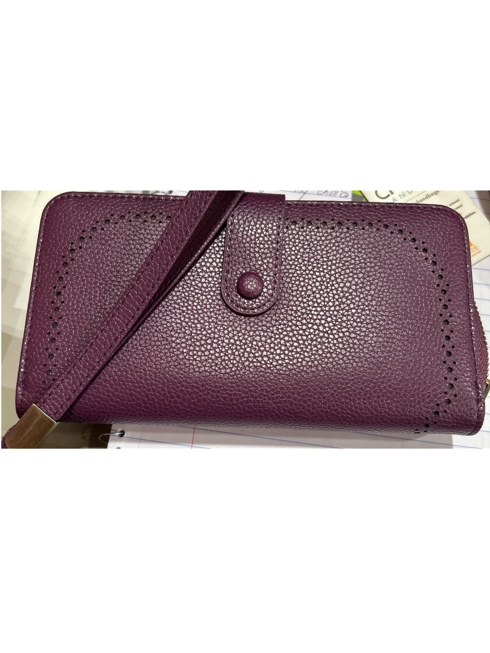 Women's Purple Wristlet Wallet